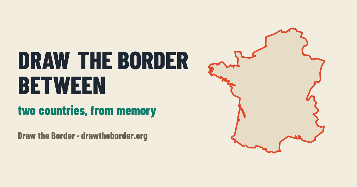 Draw the Border Between Countries – Daily Map Game